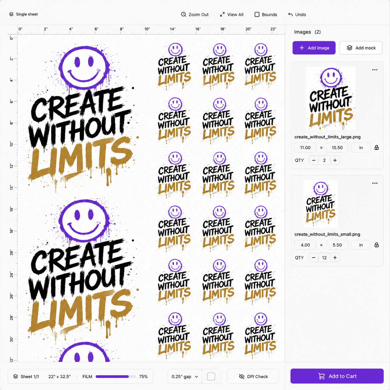 Customer Gang Sheet Builder & Product Customizer